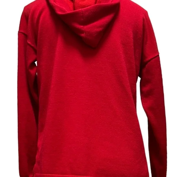 Like New Marled Be Mine Red Hoodie Sweater XS Valentine's Day - Picture 6 of 13
